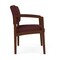 Lesro Lenox Wood Wide Guest Chair Wood Frame, Walnut, RF Nebbiolo Upholstery LW1201 - alternate 3